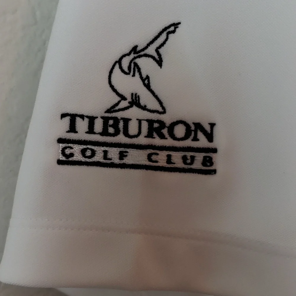 Nike | Men's White Activewear Tiburon Golf Club Omaha NE Polo XL